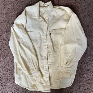 White Levi’s corduroy jacket
